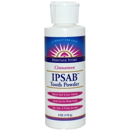 Heritage Store, IPSAB™ 歯磨きパウダー、シナモン味、4オンス(113 g)