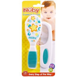 Nuby, ソフト＆ジェントル, コーム＆ブラシ, 1セット