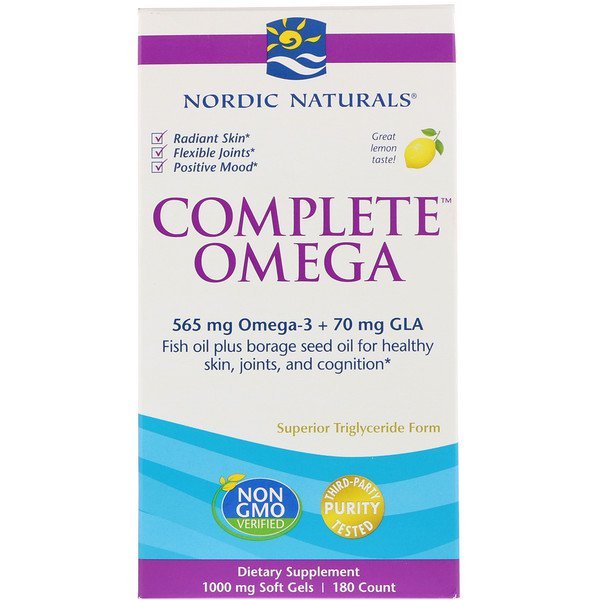 Nordic Naturals, 完全なオメガ, レモン, 1,000 mg, 180ソフトゼリー