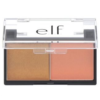 E.L.F. Cosmetics, ベストフレンドアイシャドーデュオ、ピーチスクワッド、0.11オンス (3.0 g)
