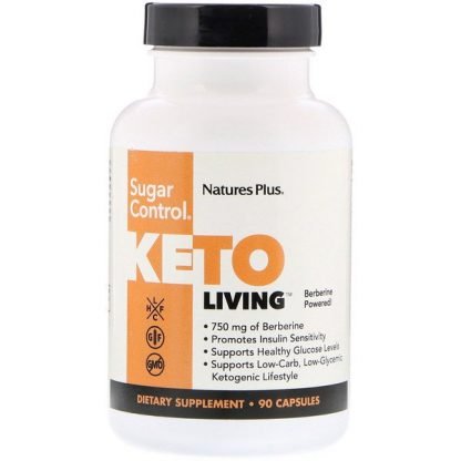 Nature's Plus, KetoLiving、シュガー コントロール、カプセル90個