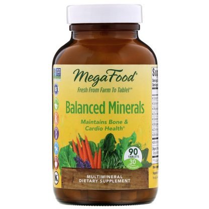 MegaFood, バランスドミネラルズ、90錠