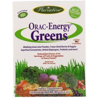 Paradise Herbs, ORAC-エナジー® グリーンズ, 15 パケット, 各 6 g