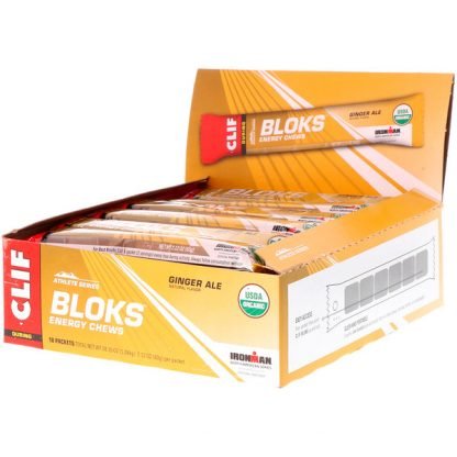 Clif Bar, Bloksエナジーチューズ、ジンジャエール、18パケット、各2.12オンス (60 g)