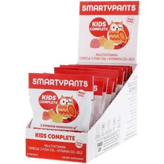 SmartyPants, Kids Complete Multivitamin, Strawberry Banana, Orange and Lemon, 15 Packets