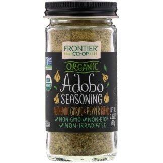 Frontier Natural Products, Organic Adobo Seasoning, Garlic & Pepper, 2.86 oz (81 g)