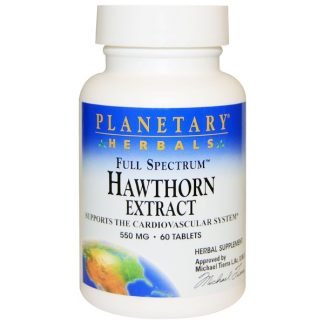 Planetary Herbals, フルスペクトラム™, ホーソーンエキス, 550 mg, 60 錠