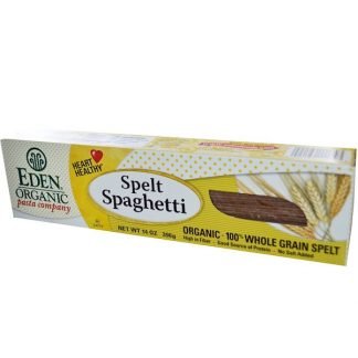 Eden Foods, オーガニック スペルト小麦 スパゲッティ, 100% 全粒穀物, 14 オンス (396 g) (Discontinued Item)