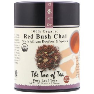 The Tao of Tea, 100％オーガニック南アフリカ産ルイボス＆スパイス、レッドブッシュチャイ、4オンス(115 g)