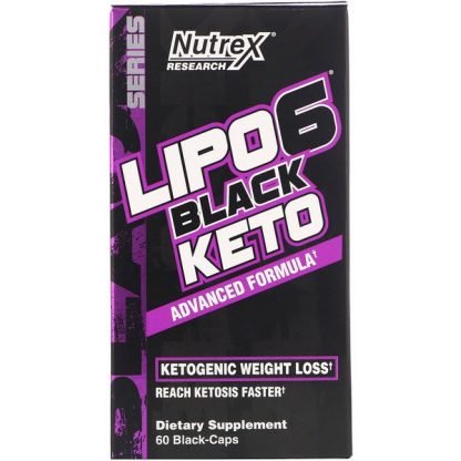 Nutrex Research, Lipo-6 Black Keto, 60 Black-Caps
