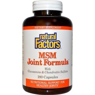 Natural Factors, MSMジョイントフォーミュラ、180カプセル