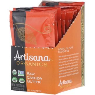 Artisana, オーガニック生カシューナッツバター, 10パック, 各1.06オンス（30.05 g）
