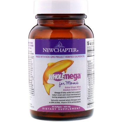 New Chapter, ホールメガ®, プレナタル, 500 mg, ソフトジェル 90 粒