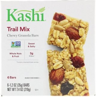 Kashi, 噛みでがあるグラノーラバー, トレイルミックス, 6バー, 1.2オンス (35g)