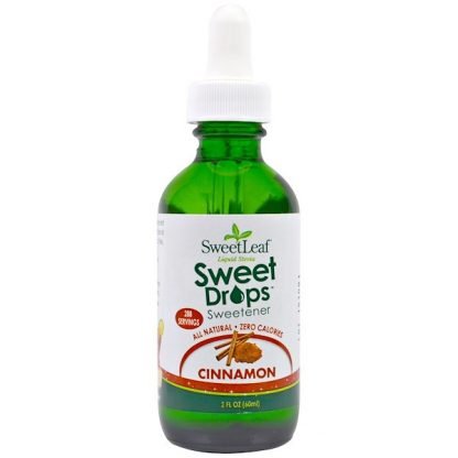 Wisdom Natural, スイートリーフ液体ステビア、シナモン、2液量オンス (60 ml)