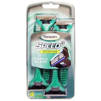 Personna Razor Blades, トリプル ブレード、スピード3、4本
