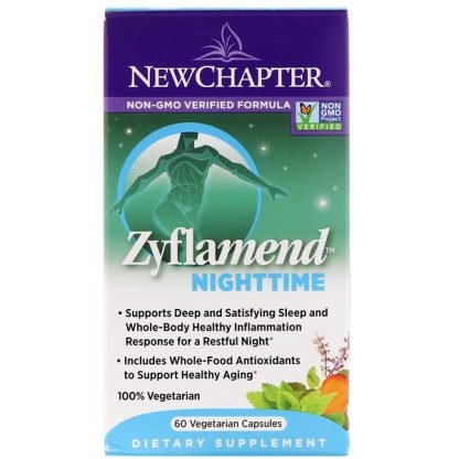 New Chapter, Zyflamend Nighttime, 60 Vegetarian Capsules