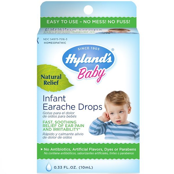 Hyland's, 赤ちゃん・幼児向け耳痛ドロップ、0.33 液体オンス(10 ml)