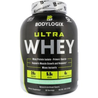 Bodylogix, ウルトラホエイ、チョコレートミント、4 lb (1.8 kg) (Discontinued Item)