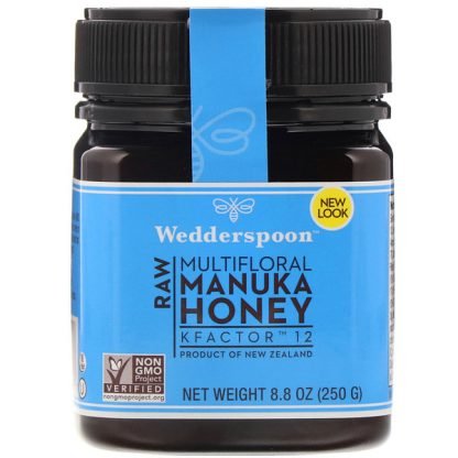 Wedderspoon, Raw Multifloral Manuka Honey, KFactor 12, 8.8 oz (250 g)