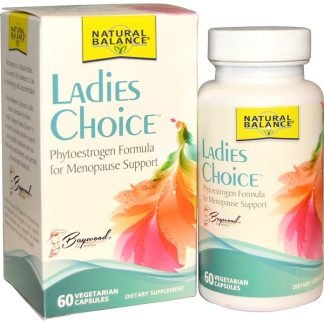 Natural Balance, レディースチョイス, 更年期サポートのための植物エストロゲンフォーミュラ, 60粒（ベジタリアンカプセル）