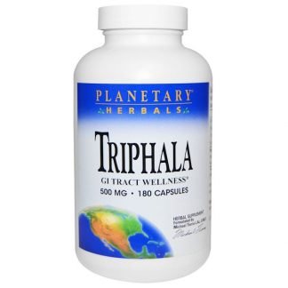 Planetary Herbals, トリファラ（Triphala）, 500 mg, 180カプセル