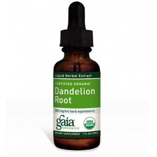 Gaia Herbs, 認定オーガニック、ダンデライオンルート、1 fl oz (30 ml)