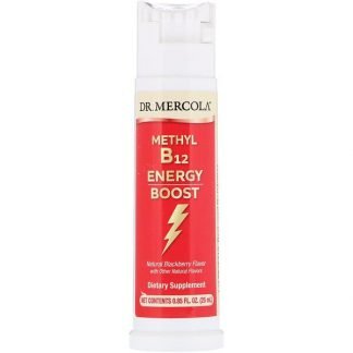 Dr. Mercola, ビタミンB12 エナジーブースター, 天然のブラックベリー風味, 25 ml
