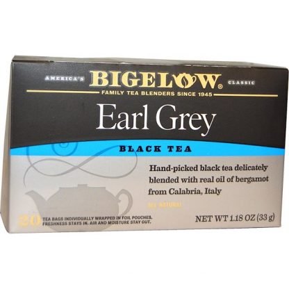 Bigelow, アールグレイ、 ブラック ティーブレンド、 20ティーバッグ、 1.18 oz (33 g)