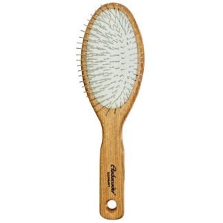 Fuchs Brushes, アンバサダーヘアブラシ、 木製、 大、 楕円/スチールピン、 ブラシ1本