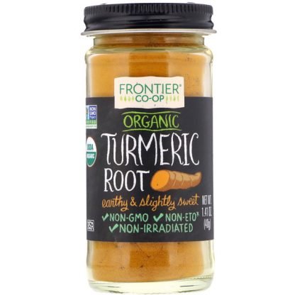 Frontier Natural Products, オーガニック, ターメリックの根, 粉末状, 1.41 オンス (40 g) (Discontinued Item)