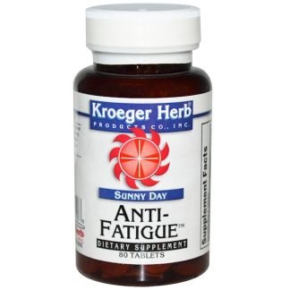 Kroeger Herb Co, サニーデイ、抗疲労、80錠