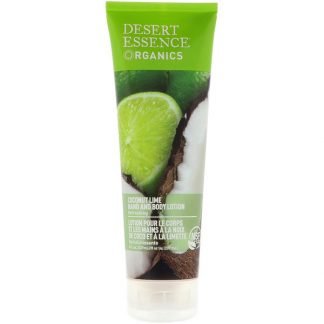 Desert Essence, オーガニック, 手とボディ用ローション, ココナッツライム, 8 オンス (237 ml)