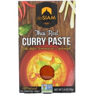 deSIAM, タイ・レッドカレーペースト、 辛口、 2.4 オンス (70 g)