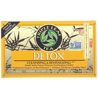 Triple Leaf Tea, デトックス, 20 ティーバッグ, 1.16 oz (33 g)