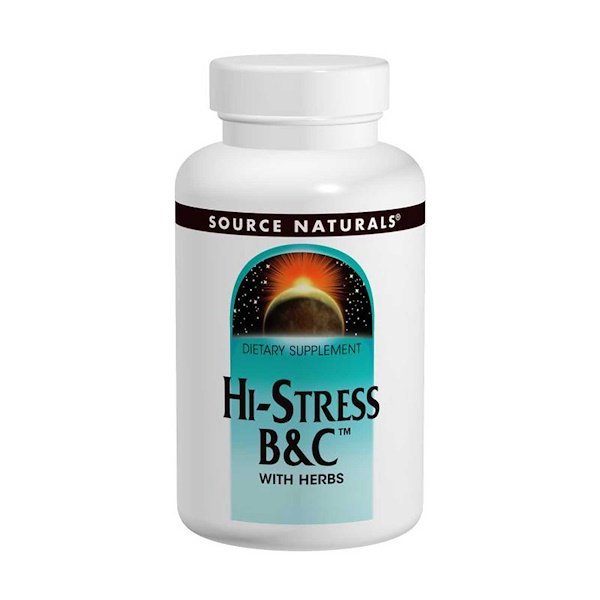 Source Naturals, ハイストレス B&C、 120タブレット