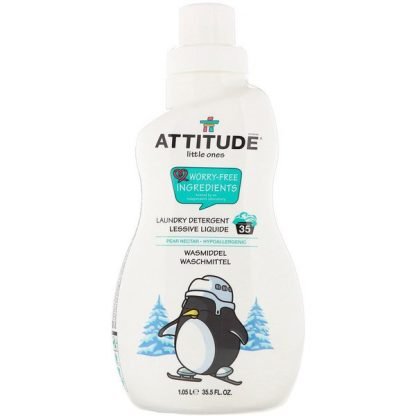 ATTITUDE, Little Ones, Laundry Detergent, Pear Nectar, 35.5 fl oz (1.05 l)