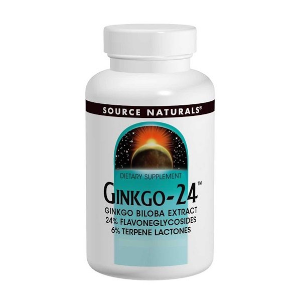Source Naturals, 銀杏-24、 120 mg、 120タブレット