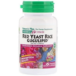 Nature's Plus, Herbal Actives, Red Yeast Rice Gugulipid, 450 mg, 60 Vegetarian Capsules