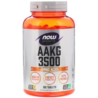 Now Foods, スポーツ、AAKG3500、アミノ酸、180粒