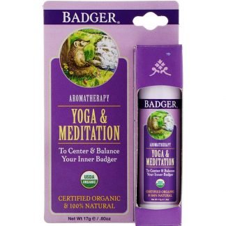 Badger Company, ヨガ& メディテーション、セダーウッド& マンダリン、 .60 オンス (17 g)