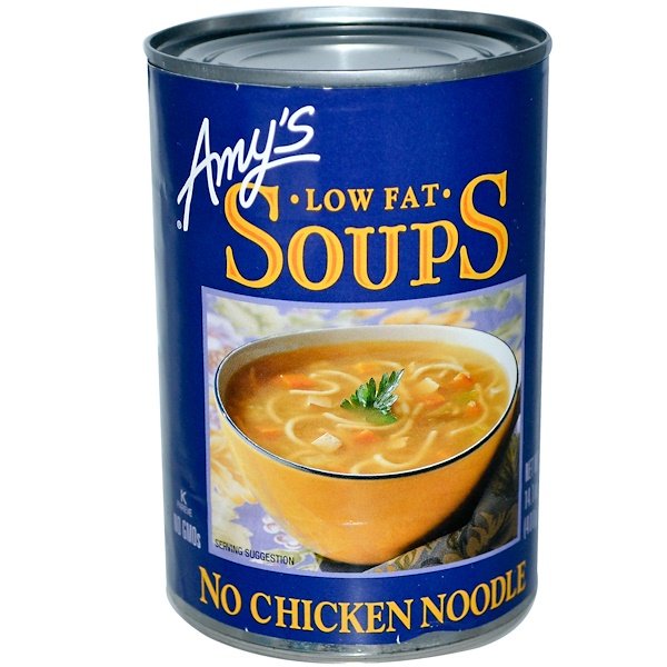 Amy's, ローファットノーチキンヌードル、 14.1 oz (400 g)