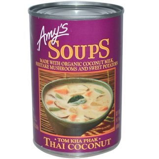 Amy's, スープ, トム・カー・パク, タイココナッツ, 14.1 オンス (400 g)