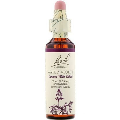 Bach, オリジナルフラワー レメディ、 ウォーターバイオレット、 0.7 fl oz (20 ml)