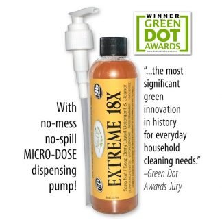 NaturOli, エクストリーム18x、 ソープナッツ / ソープベリー液体洗剤&クリーナー、 無香料、 8オンス (237 ml)