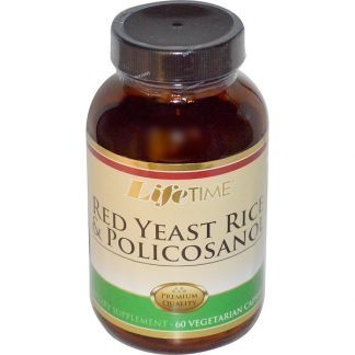 LifeTime Vitamins, 紅麩 & ポリコサノール, 60 ベジカプセル