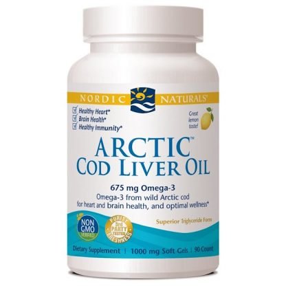 Nordic Naturals, 北極タラの肝油, 優れたレモン風味, 1000 mg, 90ソフトゼリー