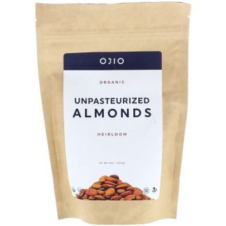 Ojio, オーガニック低温殺菌アーモンド、8 oz (227 g)
