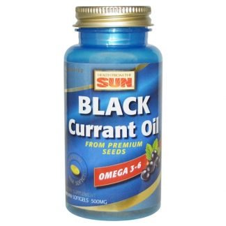 Health From The Sun, ブラックカラントオイル,  500 mg, ミニソフトジェル 90 粒