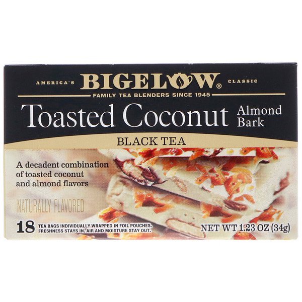 Bigelow, Toasted Coconut Almond Bark, 1.23 oz (34 g)